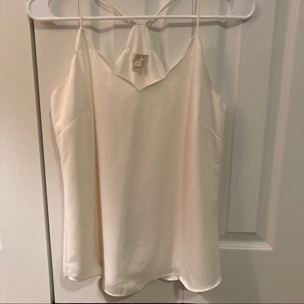 J Crew Scalloped Tank
